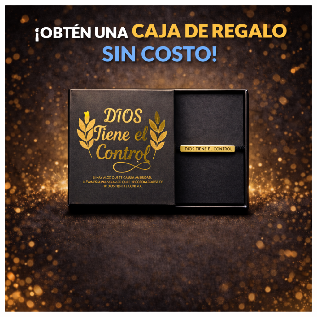 Pulsera Dios Tiene el Control + Regalo Especial Incluido 🎁