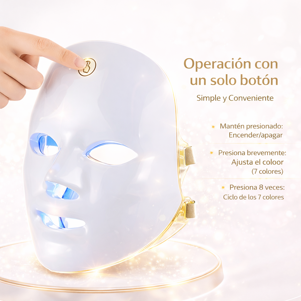 LumiSkin™ Máscara LED Terapéutica 7 Colores