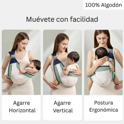 Portabebés Kangoo Love 🥰 – Ajustable y Seguro – Alivia tu espalda desde el primer uso