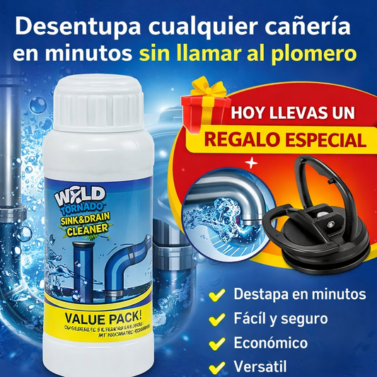 El Destapa Cañerías Más Potente del Momento + Saca Golpes GRATIS Exclusivo